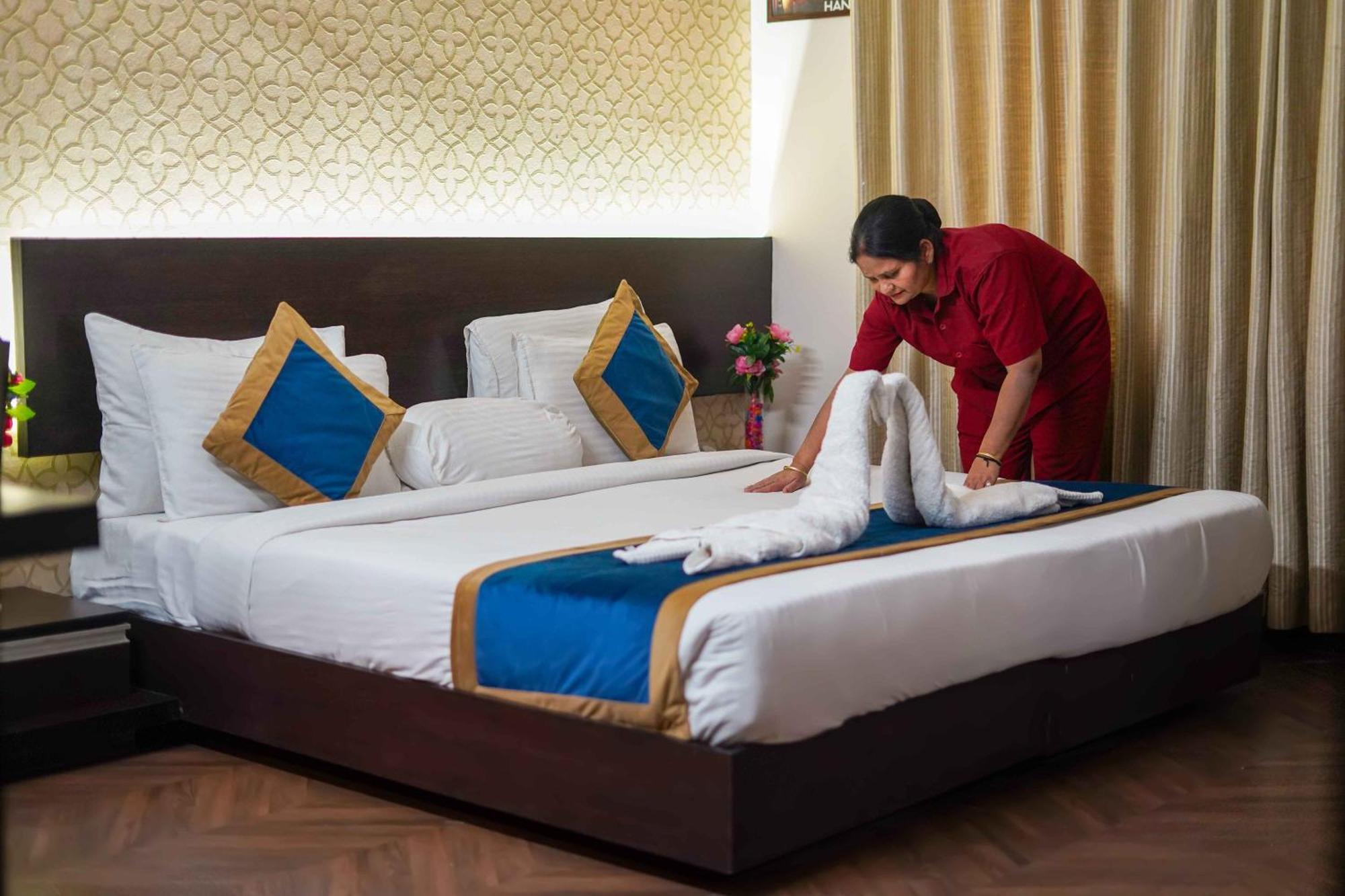 Woodapple Residency Yeni Delhi Oda fotoğraf
